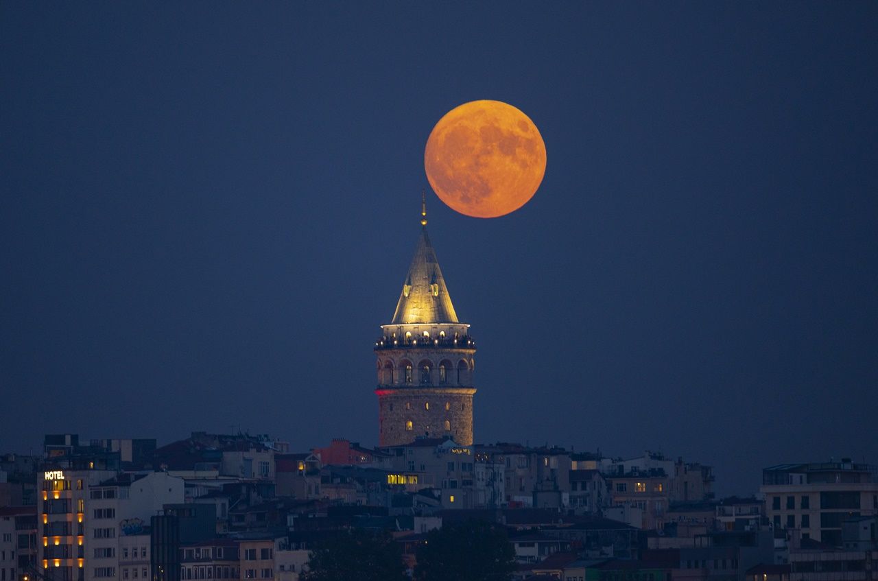 İstanbul'da Süper Ay manzaraları! Gören bir daha baktı 13