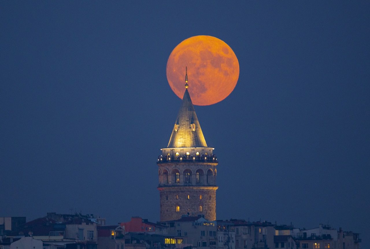 İstanbul'da Süper Ay manzaraları! Gören bir daha baktı 14