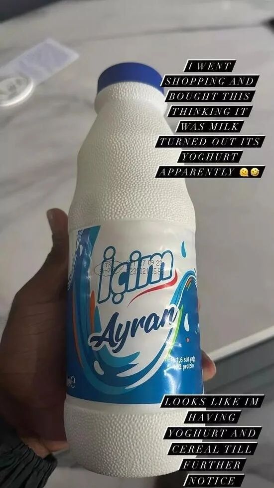 Zaha'nın süt ile imtihanı güldürdü: Süt almaya gitti ayran aldı, onu da yoğurt sandı 1
