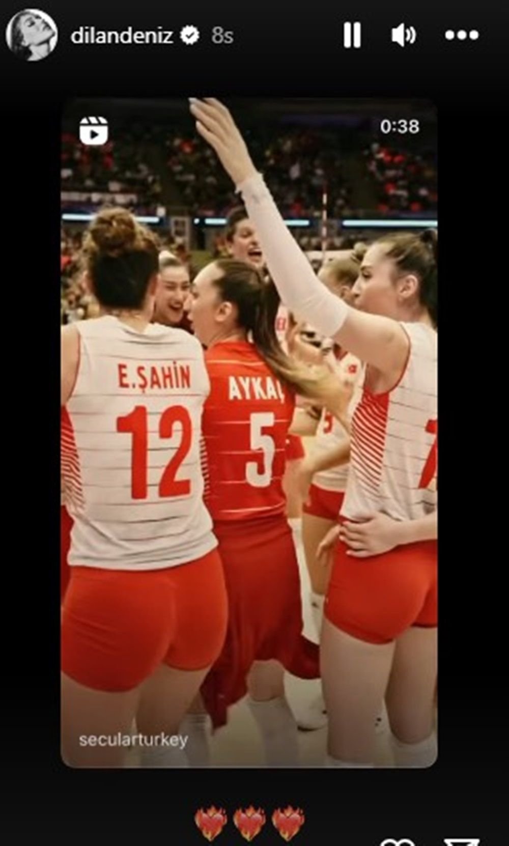 Ünlülerden Avrupa şampiyonu olan A Milli Kadın Voleybol Takımı'na tebrik mesajları! 3