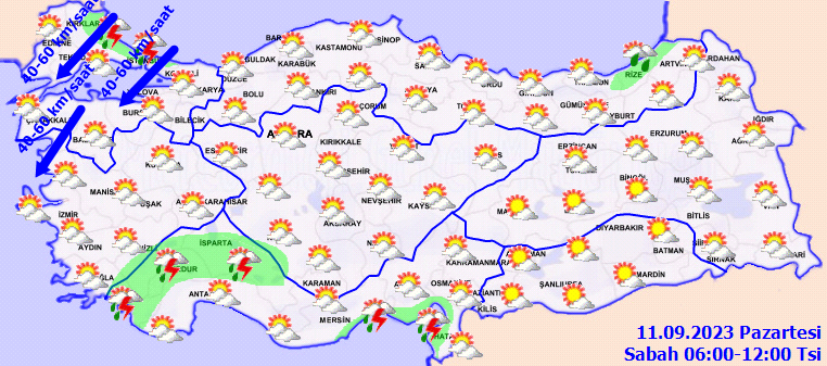 Meteorolojiden İstanbul dahil birçok il için sağanak yağış ve fırtına uyarısı! 2