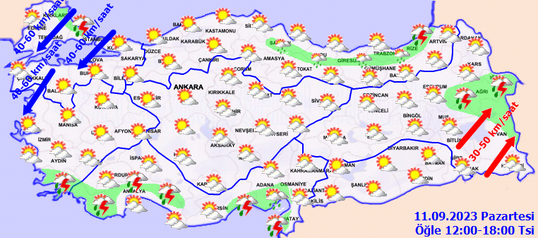 Meteorolojiden İstanbul dahil birçok il için sağanak yağış ve fırtına uyarısı! 3