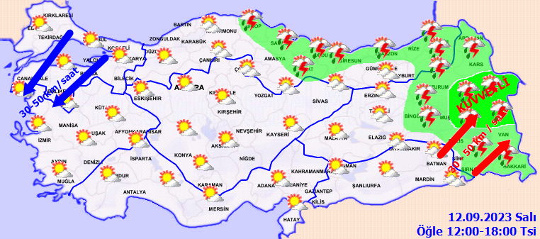 Evden şemsiyesiz çıkmayın! Meteorolojiden 5 kent için kuvvetli yağış uyarısı 3