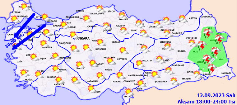 Evden şemsiyesiz çıkmayın! Meteorolojiden 5 kent için kuvvetli yağış uyarısı 4