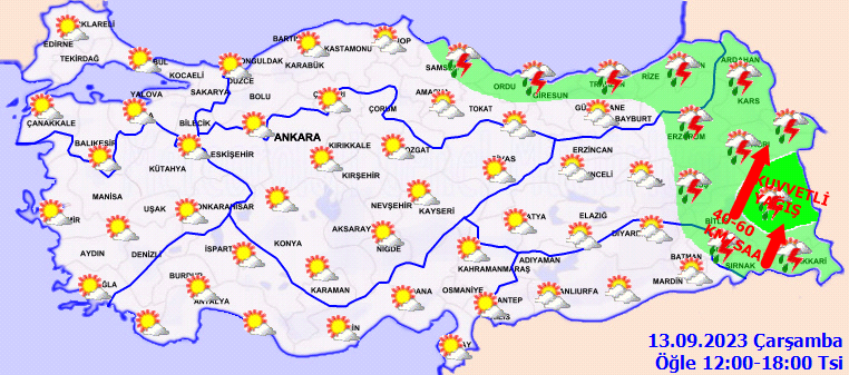 Meteorolojiden 10 kent için kuvvetli yağış ve fırtına uyarısı! 3