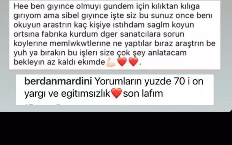 Sibel Can'a yapılan yorumları görünce çileden çıktı! Berdan Mardini patchwork tarzını eleştirenlere ateş püskürdü: Ben giyince olmuyor, Sibel giyince… 8