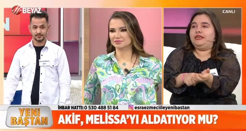 Esra Ezmeci ile Yeni Baştan programında tansiyon yükseldi! Akif'ten Melissa hakkında şoke eden iddia! ''Onu bırakıp gitmeyeyim diye üstümü başımı yırtıp...'' 4