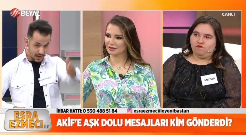 Esra Ezmeci ile Yeni Baştan programında tansiyon yükseldi! Akif'ten Melissa hakkında şoke eden iddia! ''Onu bırakıp gitmeyeyim diye üstümü başımı yırtıp...'' 5