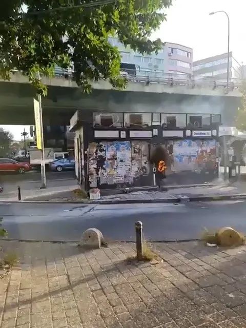 Mecidiyeköy'de patlama ve yangın! O anlar kamerada... 2