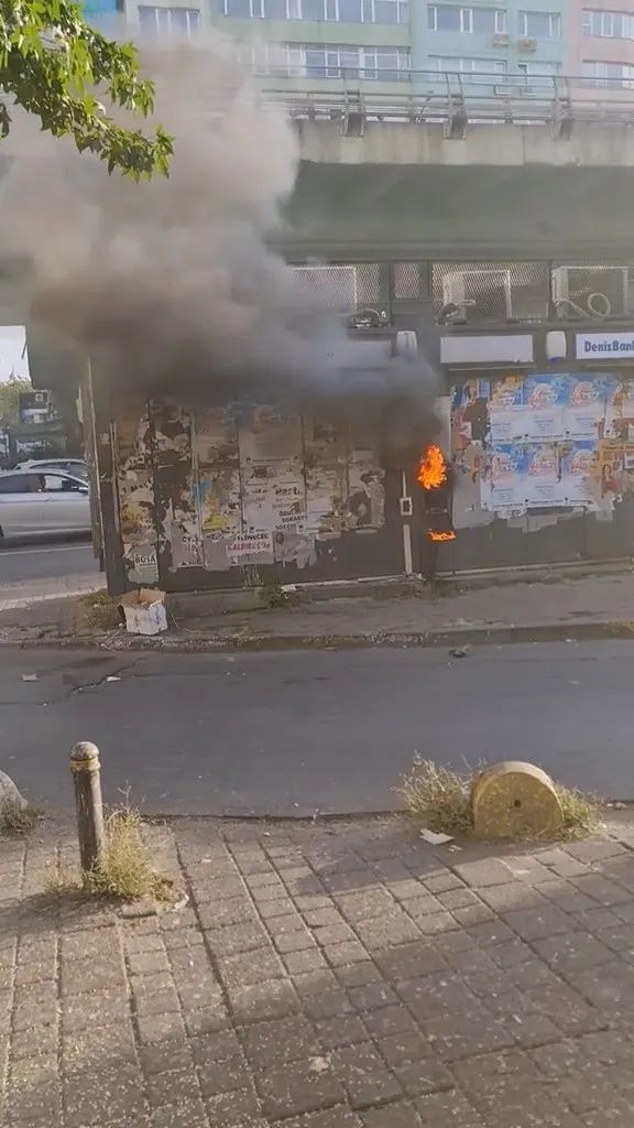 Mecidiyeköy'de patlama ve yangın! O anlar kamerada... 3