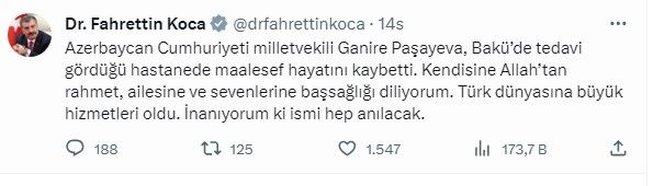 Azerbaycanlı milletvekili Ganire Paşayeva son yolculuğuna uğurlandı! 9