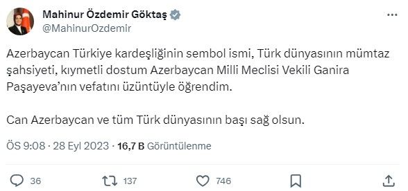 Azerbaycanlı milletvekili Ganire Paşayeva son yolculuğuna uğurlandı! 10