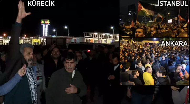 İstanbul, Ankara, İzmir, Kürecik... İsrail'in hastane katliamı sonrası yurt genelinde çok sayıda eylem düzenlendi! 1