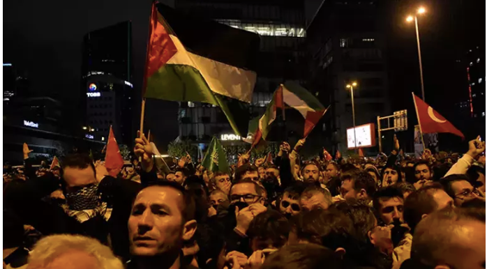 İstanbul, Ankara, İzmir, Kürecik... İsrail'in hastane katliamı sonrası yurt genelinde çok sayıda eylem düzenlendi! 5