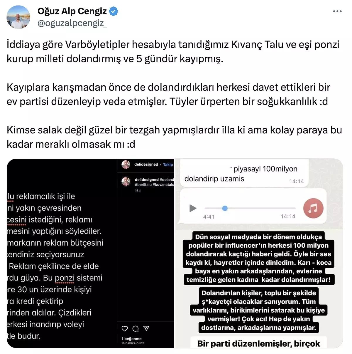 Fenomen çift Kıvanç Talu ve Beril Talu, 100 milyon TL'lik vurgun yapıp yurtdışına kaçtı iddiası! 6