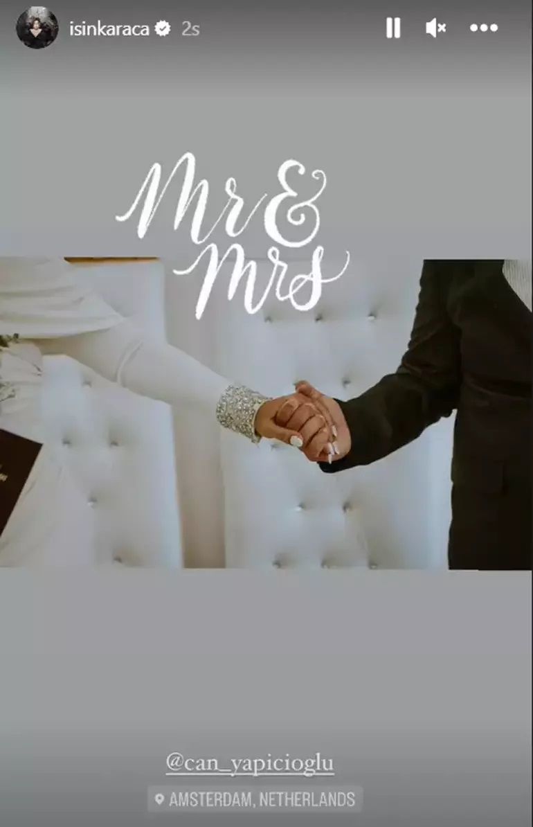 ''Evlenmeye vaktimiz yok'' demişti! Işın Karaca, Can Yapıcıoğlu ile Amsterdam'da dünyaevine girdi! İşte nikah töreninden kareler... 5
