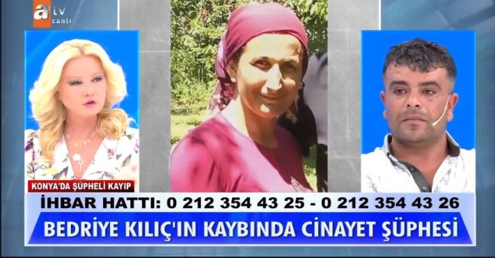 Müge Anlı her yerde onu arıyordu! Bedriye Kılıç'ın şüpheli kaybında yeni gelişme! Tek şüpheli olan Tayfur Kılıç, cinayeti itiraf etti: Meğerse eşini önce boğup ardından... 2