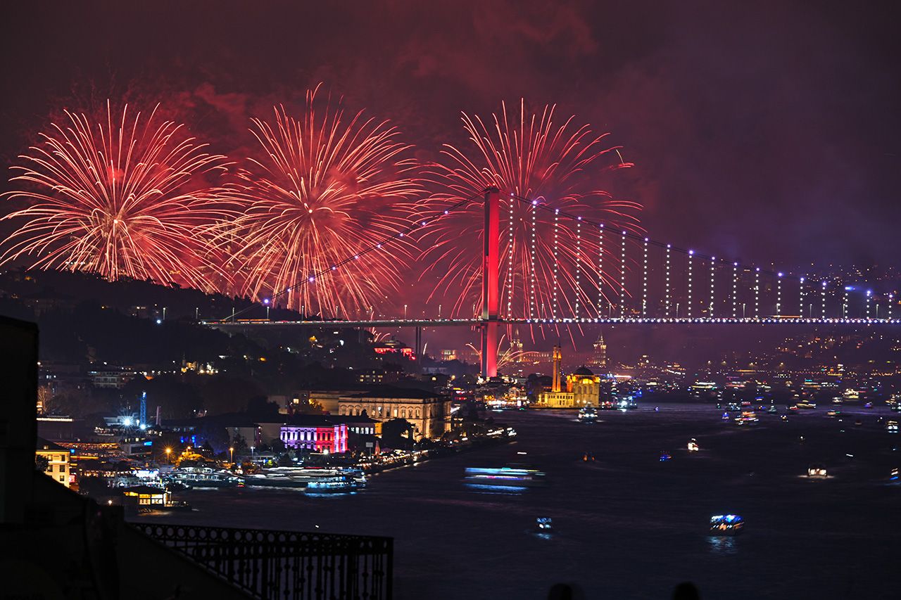 İstanbul'da Cumhuriyet Bayramı kutlamalarından eşsiz görüntüler! 1