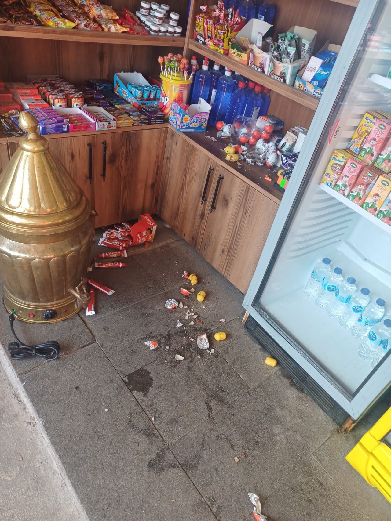 Uludağ'da aç kalan ayılar dükkanları bastı! Ne var ne yok yiyen ayılar esnafı şoke etti 14