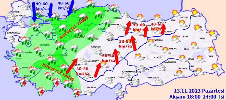 Meteoroloji alarm verdi! İstanbul dahil 13 il için sarı kodlu uyarı: Çok kuvvetli geliyor... 3 bölgede fırtınaya dikkat 4