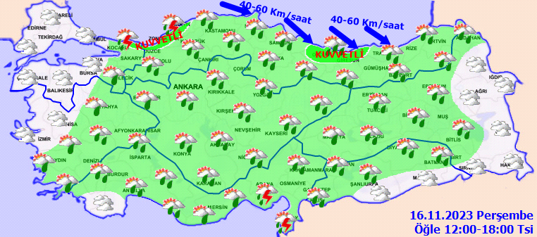 Evden çıkmadan önce bir kez daha düşünün! Meteorolojiden kuvvetli yağış, fırtına ve kar alarmı! 13 kent için kritik uyarı 3