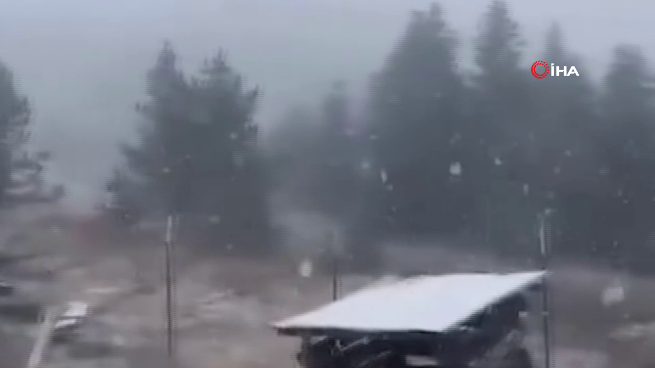 Bartın ve Zonguldak'ta mevsimin ilk kar yağışı başladı 2