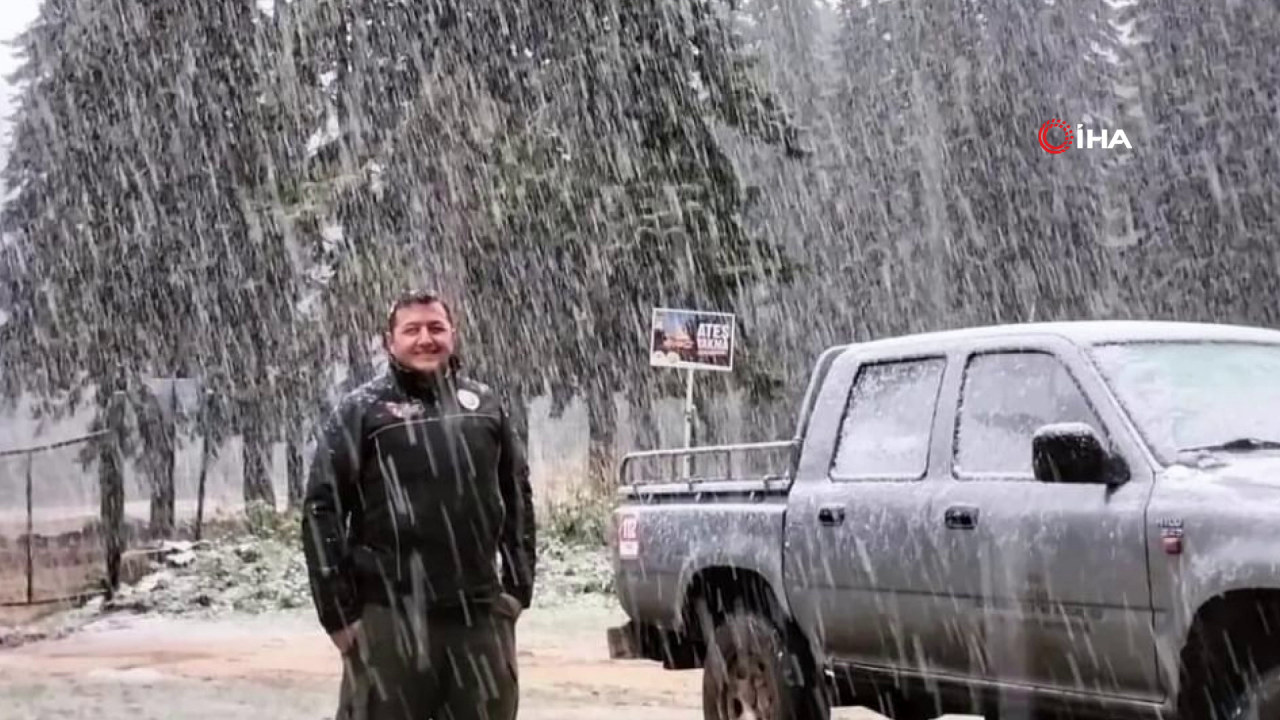 Bartın ve Zonguldak'ta mevsimin ilk kar yağışı başladı 6