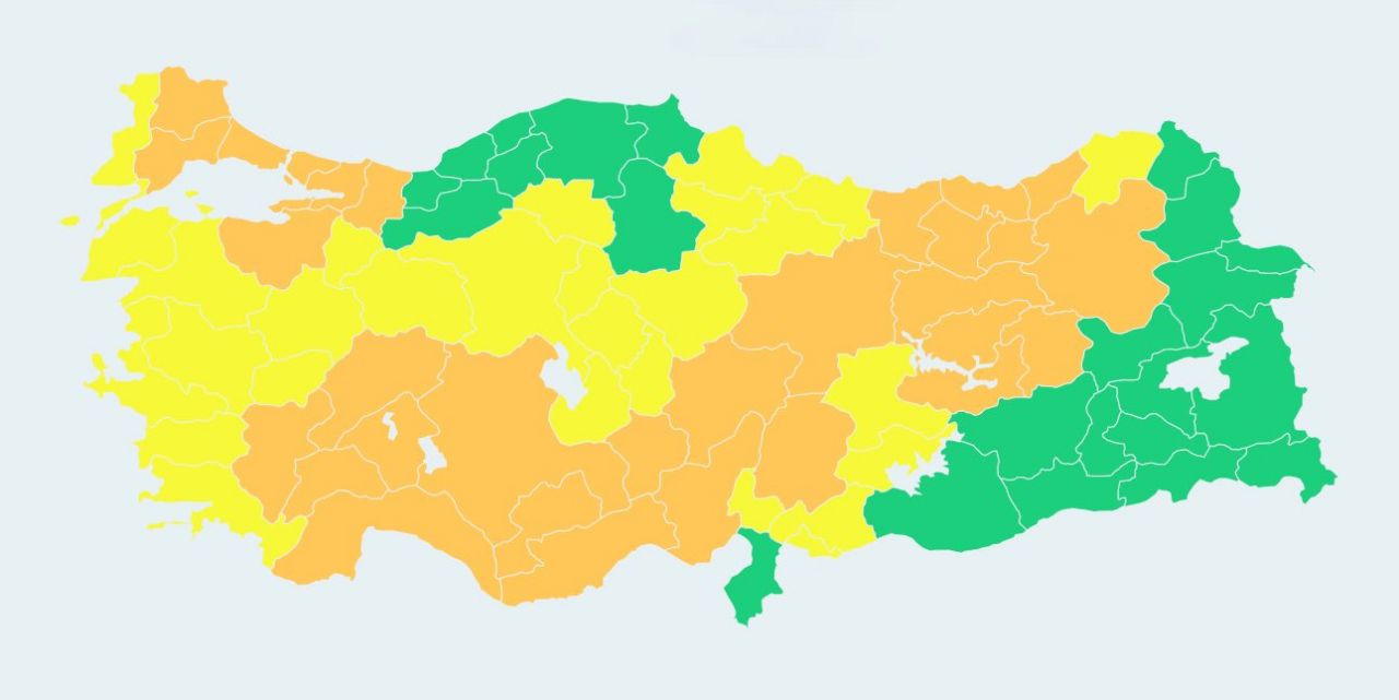 Meteoroloji ve AFAD'dan 55 il için peş peşe uyarı! Tarih ve saat verildi...Kuvvetli yağış ve fırtınaya dikkat 6