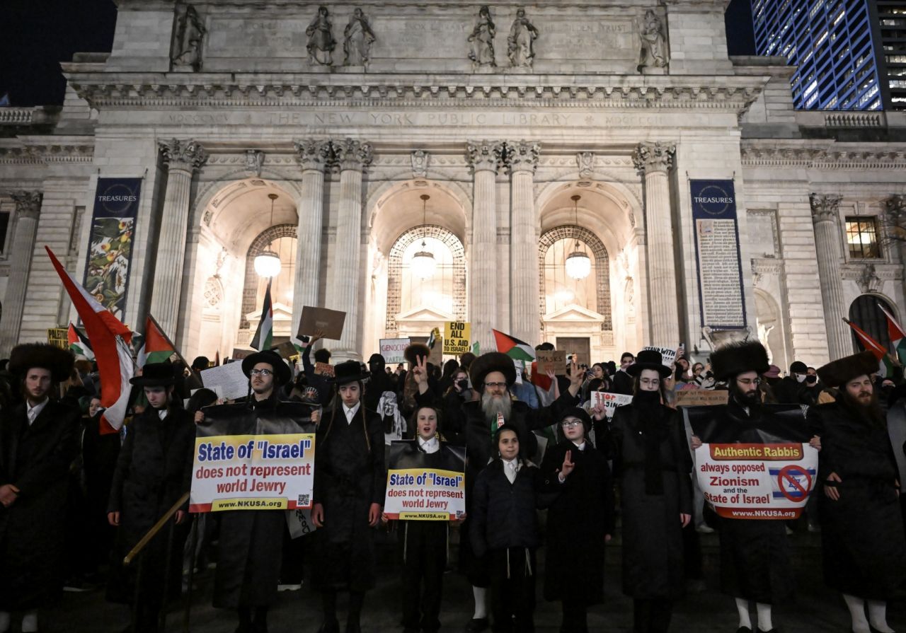 ABD'de binlerce insan Filistin için yürüdü! Washington ve New York'ta İsrail'in Gazze'ye saldırıları protesto edildi 8