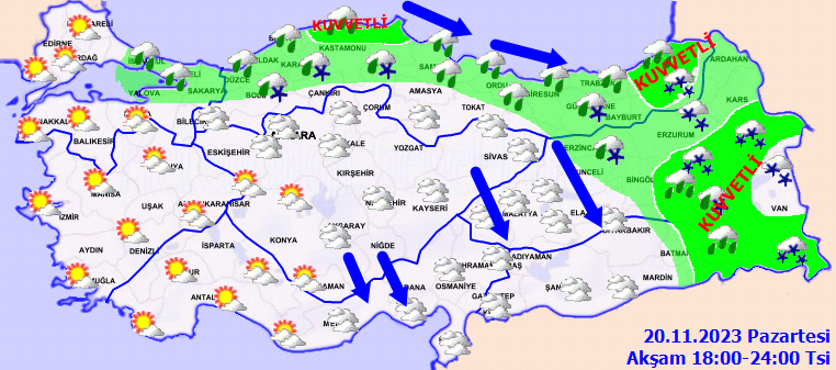 Meteorolojiden 20 il için kritik uyarı! Şiddetli yağış, fırtına ve kar hayatı felç edecek! Rüzgar hızı saatte 100 km'yi geçecek 4