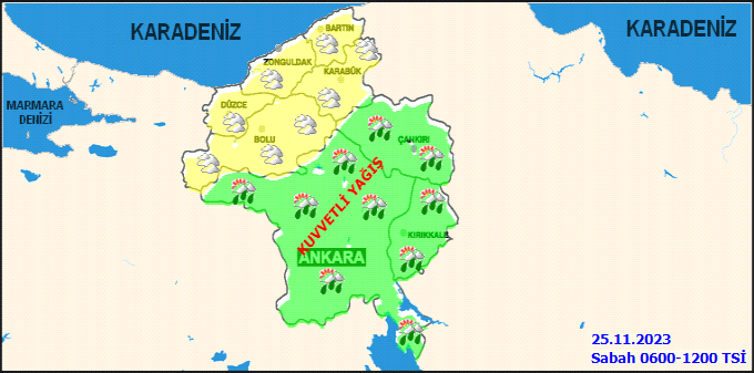 Meteorolojiden Ankara için sarı kodlu uyarı! Şiddetli yağış ve fırtına başkenti esir alacak: Pazar gününe dikkat 2