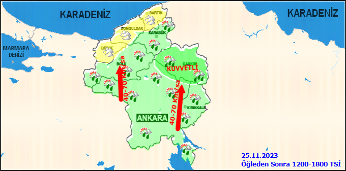Meteorolojiden Ankara için sarı kodlu uyarı! Şiddetli yağış ve fırtına başkenti esir alacak: Pazar gününe dikkat 3