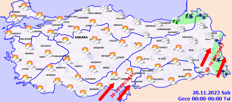 Meteoroloji'den sarı ve turuncu kodlu uyarı! İşte 27 Kasım hava durumu raporu... 6