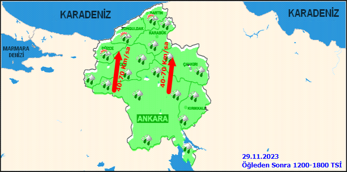 Meteorolojiden Ankara için uyarı! Çok kuvvetli geliyor... 3