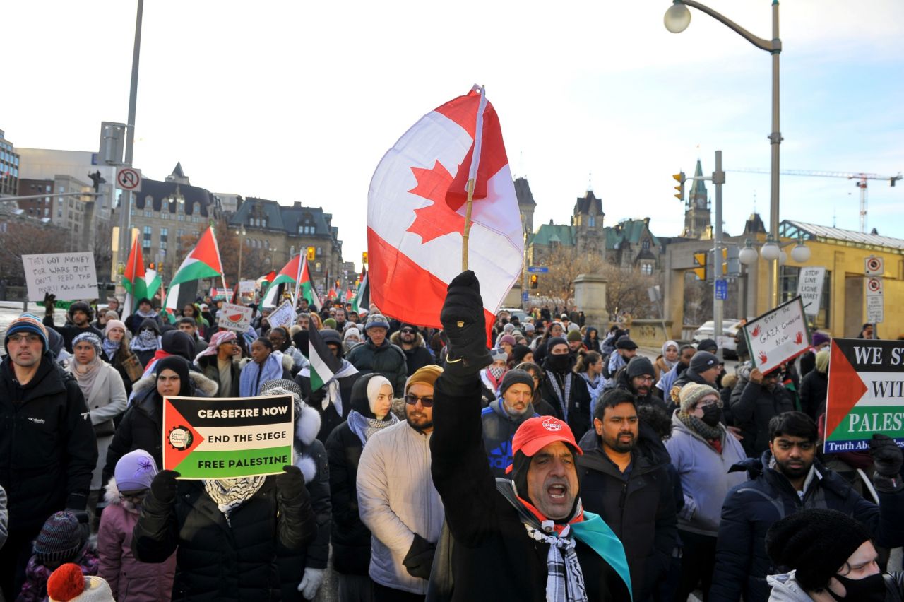 Halk sokaklarda! Filistin için tek yürek: Ottawa, Milano, Düsseldorf, Viyana... 6