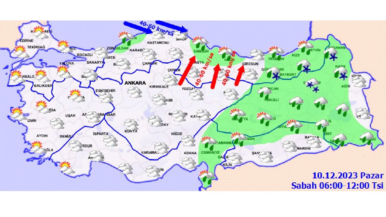 Çok kuvvetli geliyor! Meteoroloji'den yağış ve rüzgar uyarısı geldi! İşte o iller.... 2