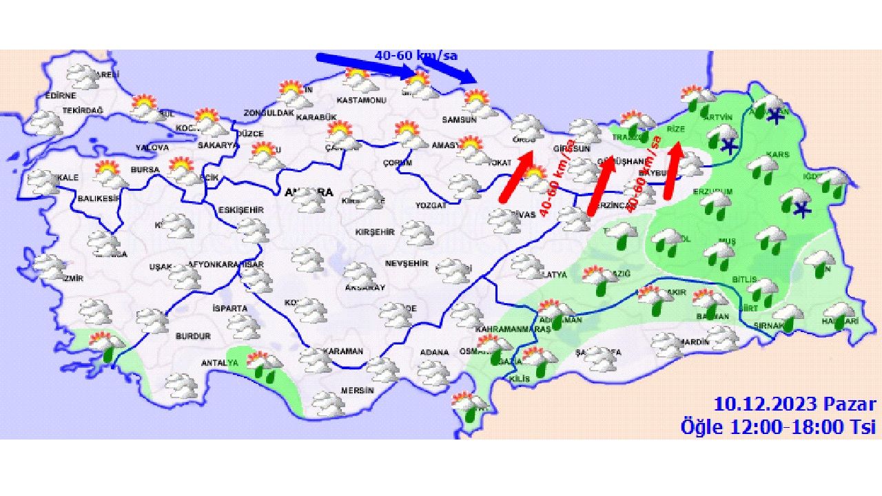 Çok kuvvetli geliyor! Meteoroloji'den yağış ve rüzgar uyarısı geldi! İşte o iller.... 3