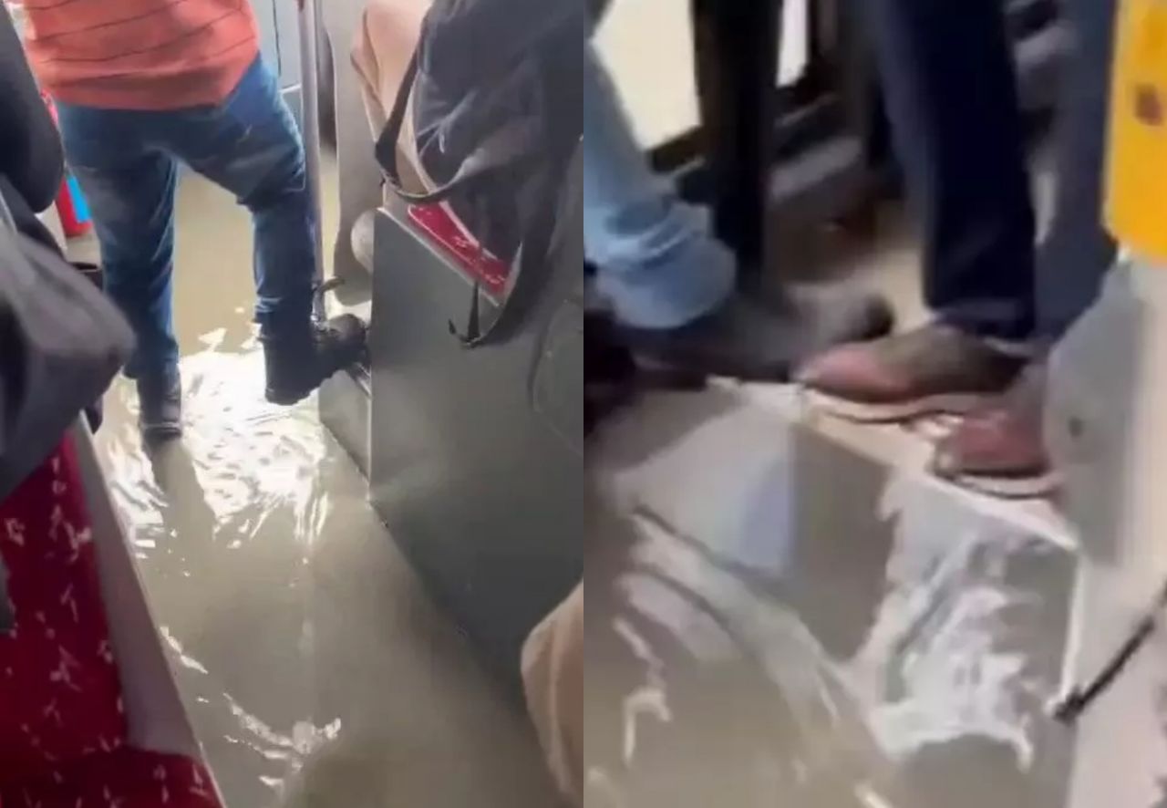 Sağanak sonrası İstanbul'da ulaşım çileye döndü! İETT otobüsünü su bastı! 1
