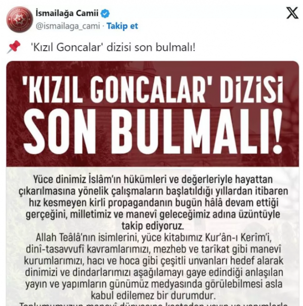 Kızıl Goncalar dizisi kıyameti kopardı, İsmailağa Cemaati harekete geçti! Herkes o sahneyi konuşuyor... 7