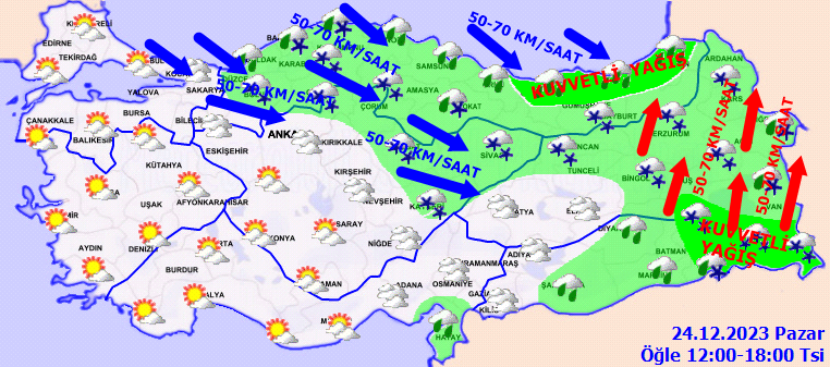 Meteoroloji'den kar ve fırtına uyarısı! Bu bölgelerde yaşayanlar dikkat! 5