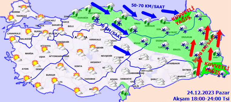 Meteoroloji'den kar ve fırtına uyarısı! Bu bölgelerde yaşayanlar dikkat! 6