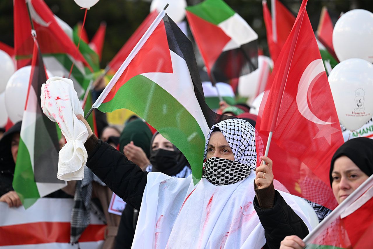 Ankara'da 'Büyük Gazze Yürüyüşü' düzenlendi 1