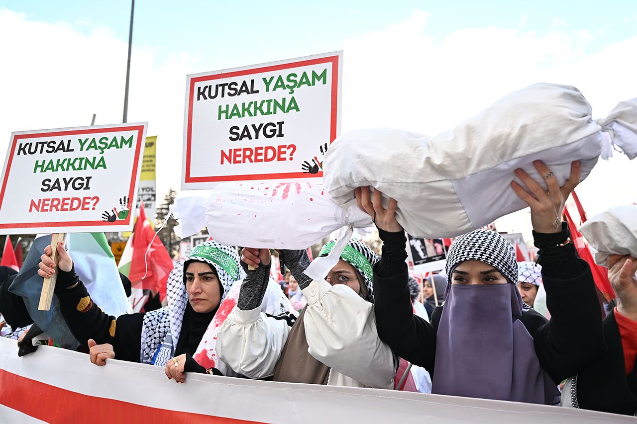 Ankara'da 'Büyük Gazze Yürüyüşü' düzenlendi 5