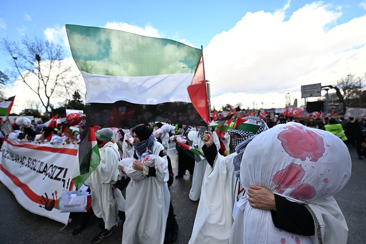 Ankara'da 'Büyük Gazze Yürüyüşü' düzenlendi 6