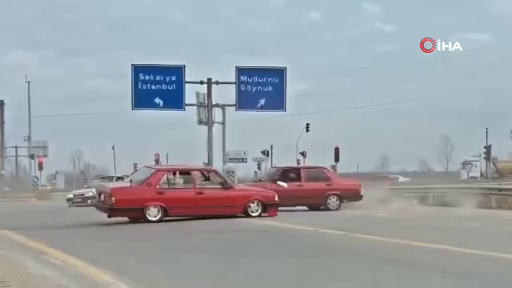 Kara yolunu kapatarak drift attılar! İşte o görüntüler... 7