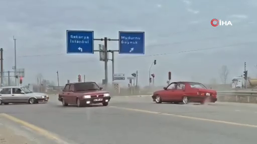 Kara yolunu kapatarak drift attılar! İşte o görüntüler... 9