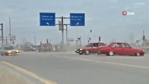 Kara yolunu kapatarak drift attılar! İşte o görüntüler... 15