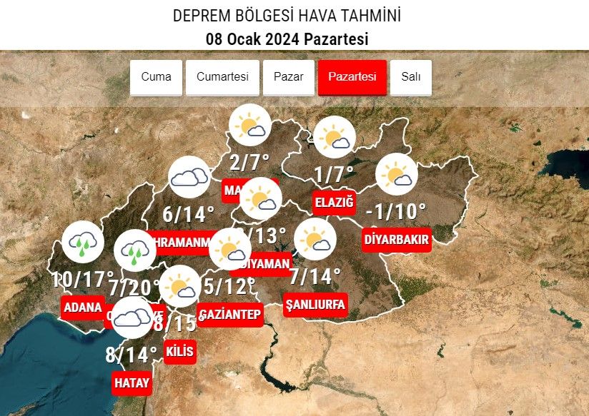Deprem bölgesindeki 3 il için kuvvetli yağış uyarısı! 6