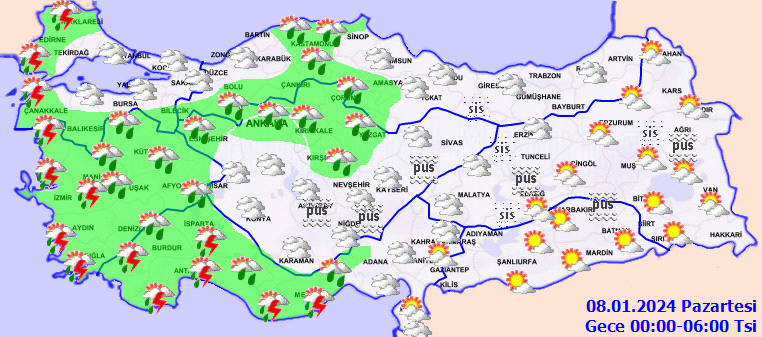 Pazar planı yapanlar dikkat: Meteoroloji'den sağanak yağış uyarısı! İstanbul için saat verildi... 8