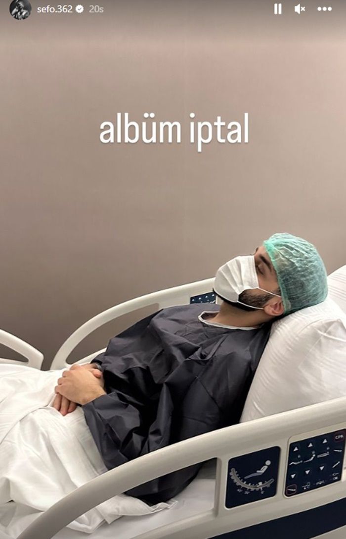Ünlü rapçi Sefo ameliyat oldu! Hasta yatağında espriyi patlattı 2